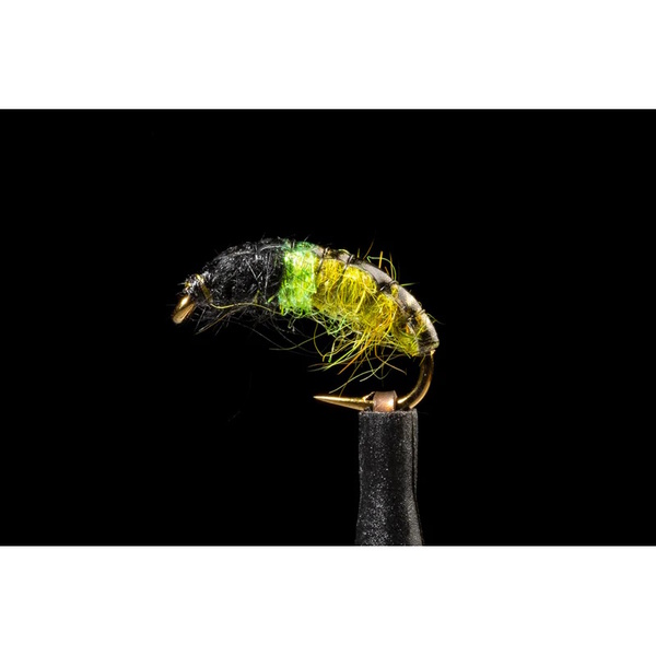 Fly Hot Spot Czech Nymph - Caddis Olive