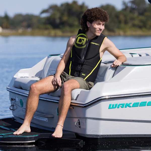 Neoprene Trad Buoyancy Vest - Black/Lemon