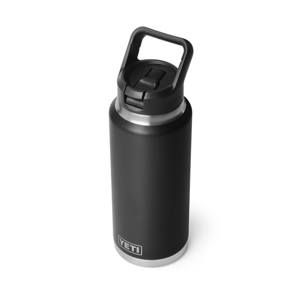 Rambler 36Oz Straw Bottle - Black