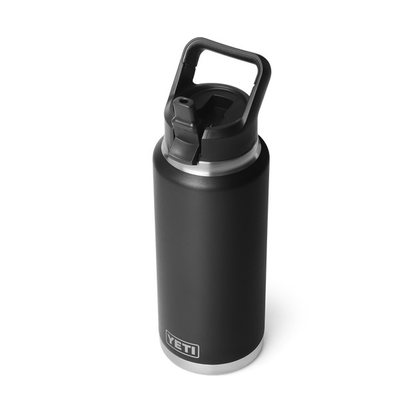 Rambler 36Oz Straw Bottle - Black