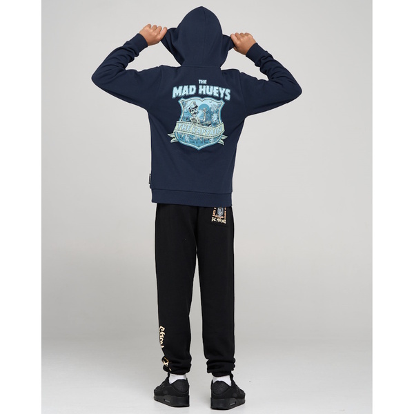 Captain Two Faced Youth Hooded Pullover Navy