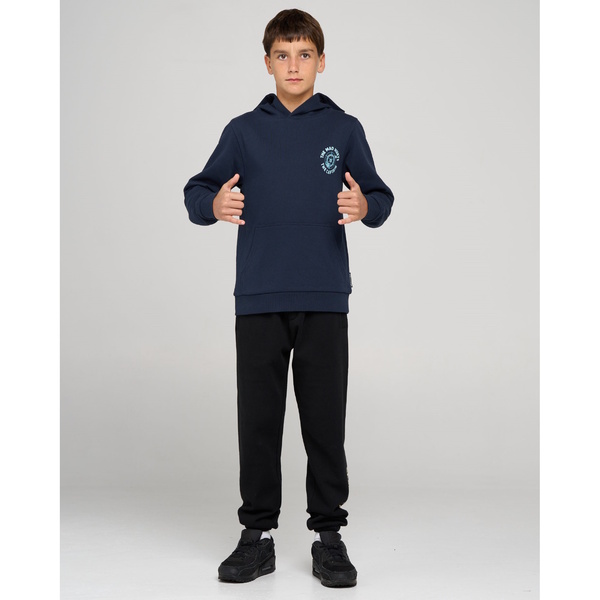 Captain Two Faced Youth Hooded Pullover Navy
