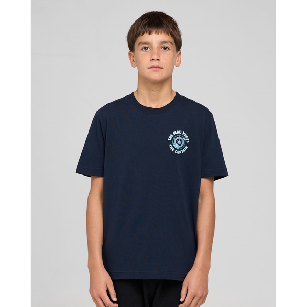 Captain Two Faced Youth Ss Tee Navy
