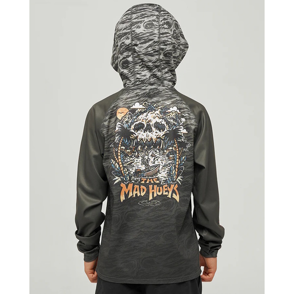 Skull Paradise Jungle Youth Hooded Jersey Olive