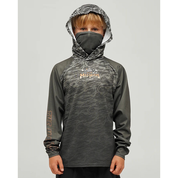 Skull Paradise Jungle Youth Hooded Jersey Olive