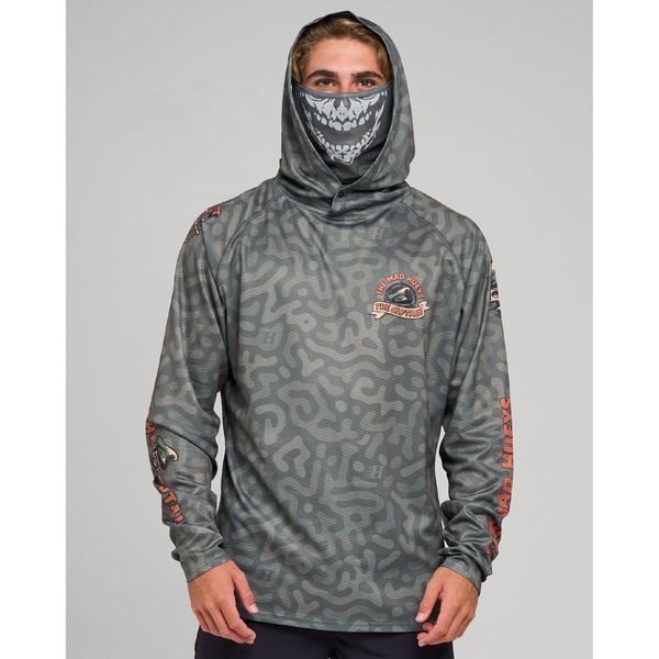 Captain Two Faced Upf50+ Hooded Jersey Olive