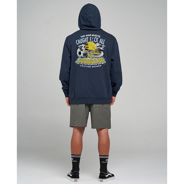 Caught Fk All Jaw Fishing Pullover Navy