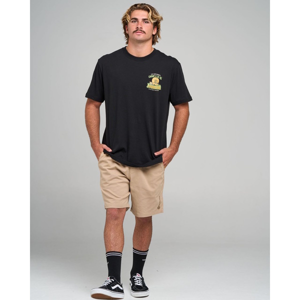 Mad Hueys Caught Fk All Jaw Ss Tee Black
