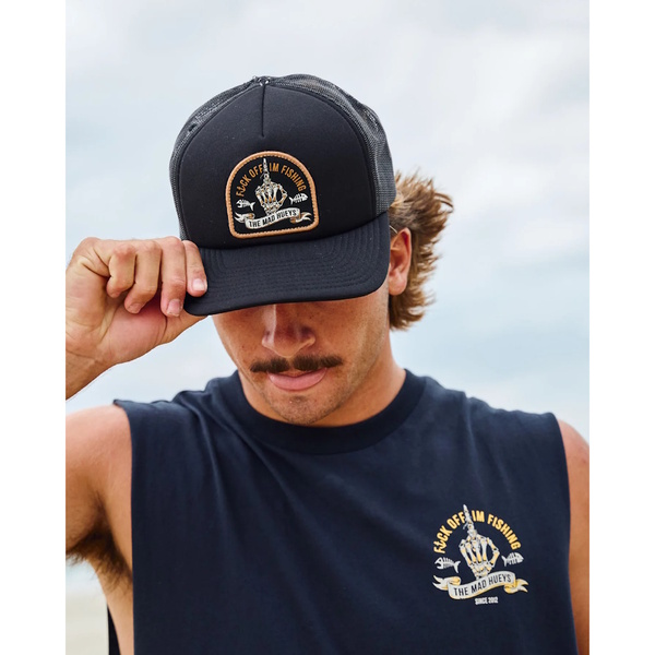 Fk Off Fish Foam Trucker Black