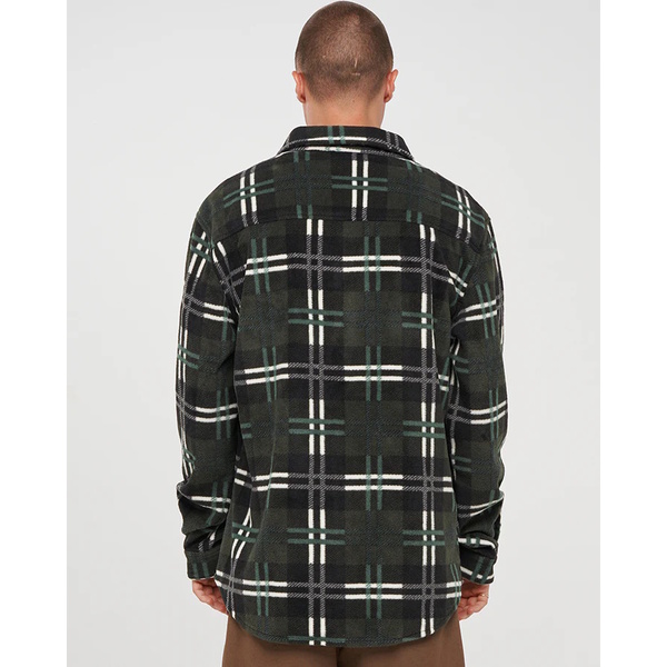 Skeleton Paradise Heater Shacket Oil Green