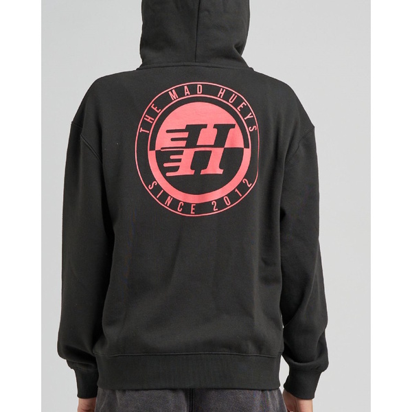 H Series Split Womens Hooded Zip Vintage Black