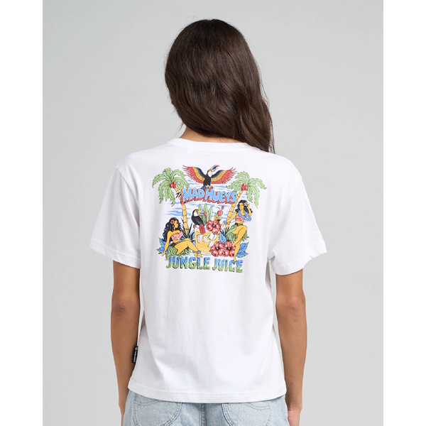Jungle Juice Womens Ss Tee White