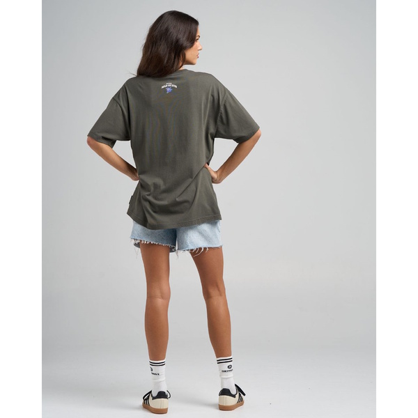 Pirates Life Womens Oversized Tee Charcoal