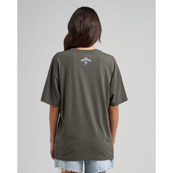 Pirates Life Womens Oversized Tee Charcoal