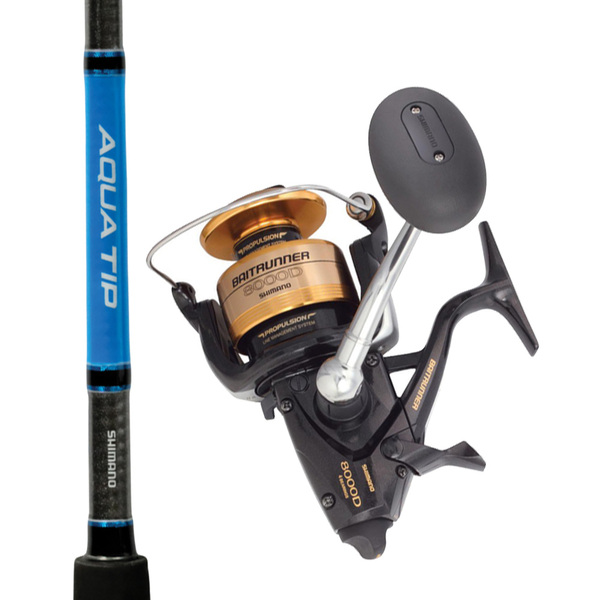 Baitrunner 8000D & Aquatip 6-10Kg Rod & Reel Spin Combo