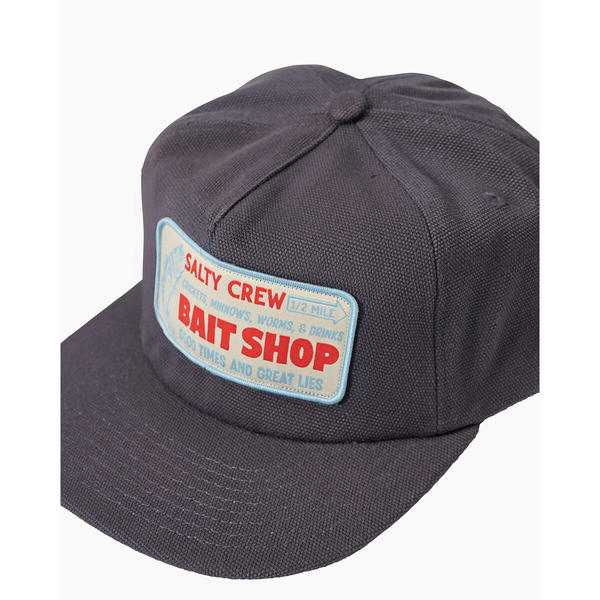 Bait Shop 5 Panel Hat Coal