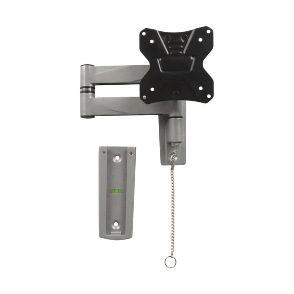 13-42" Tv Lcd Monitor Swing Arm Wall Bracket With 2 Slide In Locking Plates