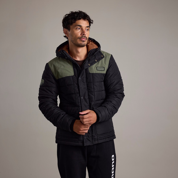 Jacket Coastal Puffer Black/Olive