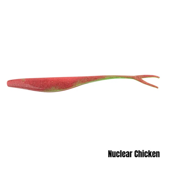 Softbait 5" Jerk Shad Nuclear Chicken
