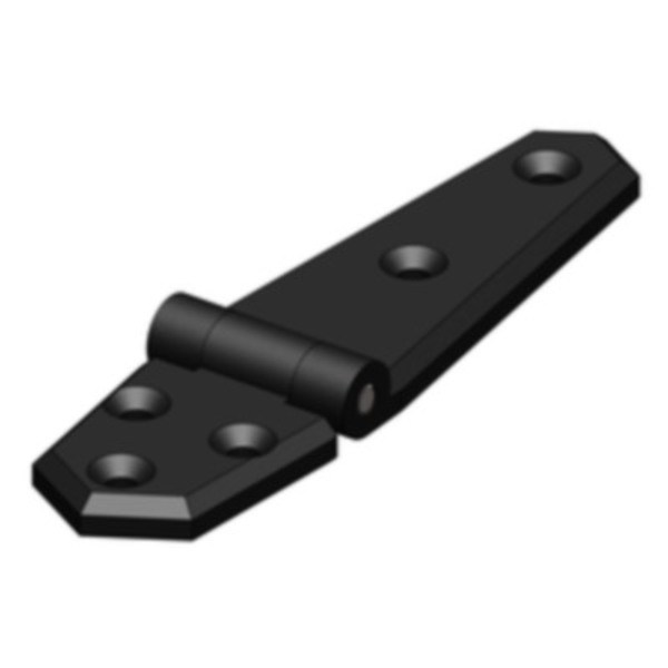 Hd Nylon Strap Hinge Short/Long 35 X 134Mm (Pair) - Black 