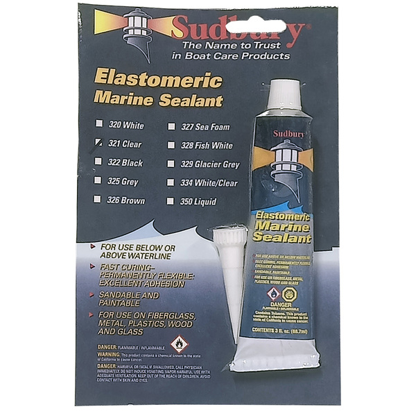 Clear Fast Cure Polymer Elastomeric Marine Sealant (89Ml)