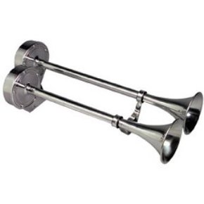 12v SS Dual Trumpet Horn Long
