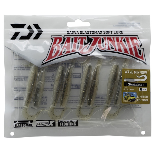 Baitjunkie Wave Minnow Softbait - Yellatip
