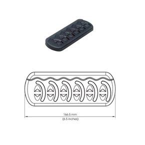 Contour Gen II 6 Switch Spray Proof Marine Switch Panel Slimline