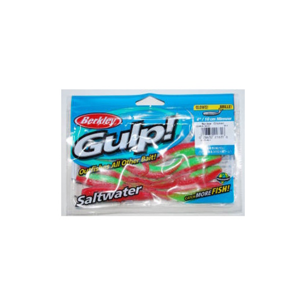 Gulp! 4" Minnow Softbait Nuclear Chicken - 8Pk