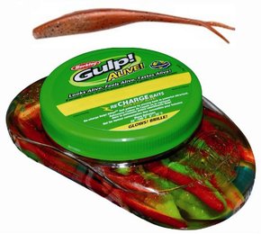 Gulp Alive Tub Jerkshad Softbaits  New Penny 5"