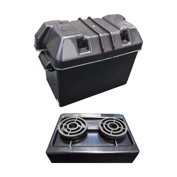Large Battery Box W/Webbing Kit 330Mm Cushioned/Elevated 
