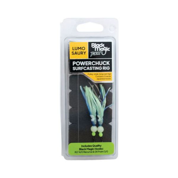 Powerchuck Surfcasting Pulley Rig - Lumo Saury