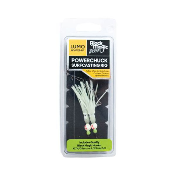 Powerchuck Surfcasting Pulley Rig - Lumo Whitebait