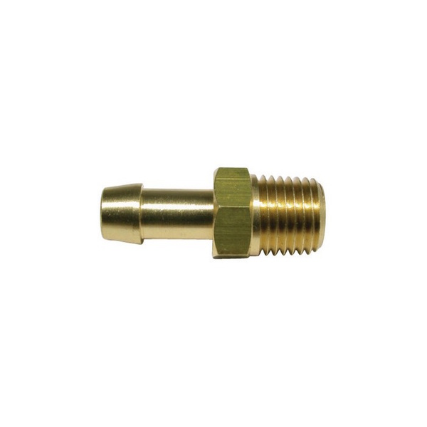 Brass Male Fuel Tank Fitting 5/16" (8Mm) Tail 1/4" Npt 