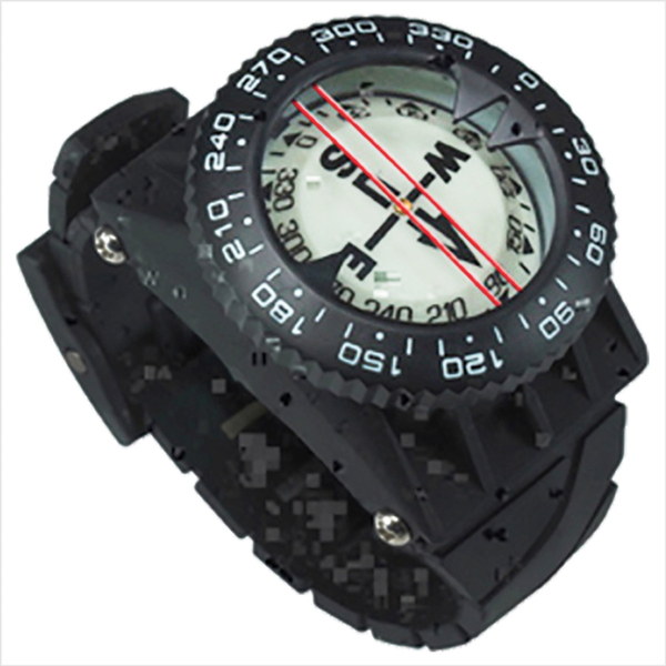 Quest C10 Wrist Or Hose Mount Dive Compass