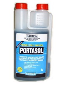 Portasol Toilet/Waste Tank Chemical (Bottom/Top Tank)-1ltr