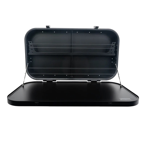 Black Picnic Table With Storage  800 X 445 X 125Mm