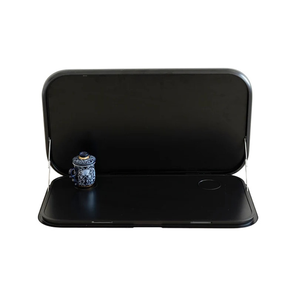 Picnic Table Black With Led Lighting & Backing Plate