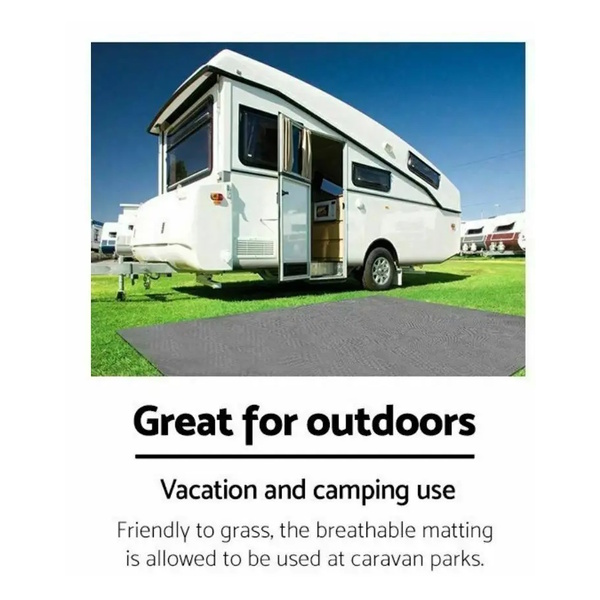 Travelite Multi-Purpose Floor Awning Mat Grey