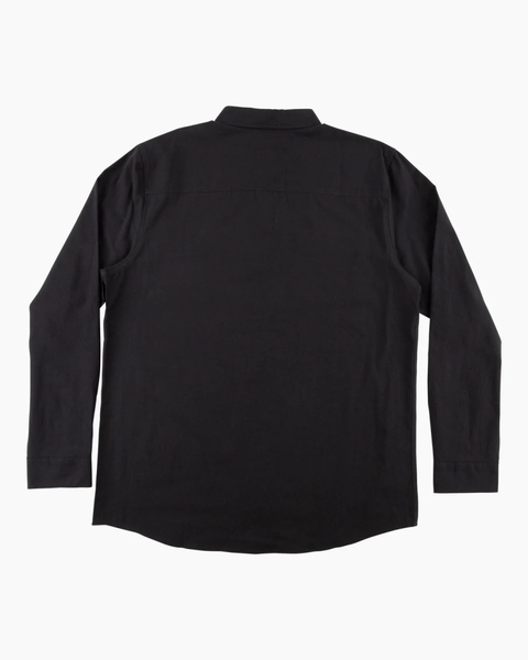 Cortes Long Sleeve Woven Shirt - Black