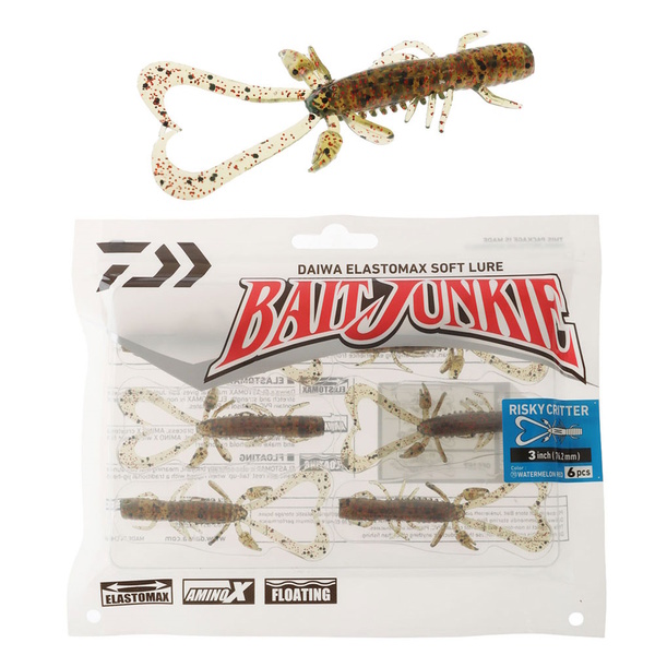 Daiwa Softbait Risky Critter Watermelon Red