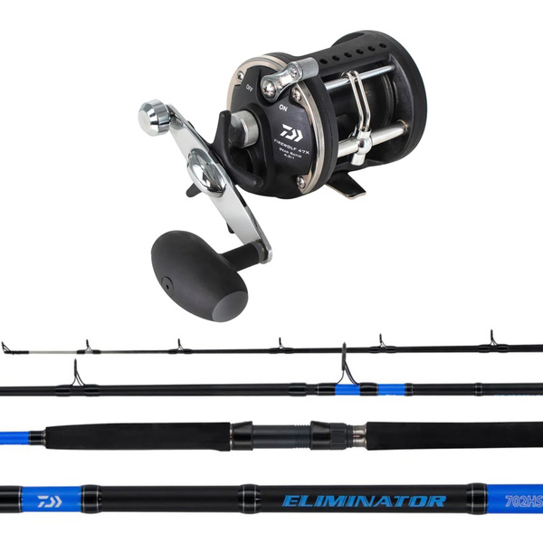 Firewolf 47H Reel Eliminator 702Hb 10Kg Rod Boat Combo