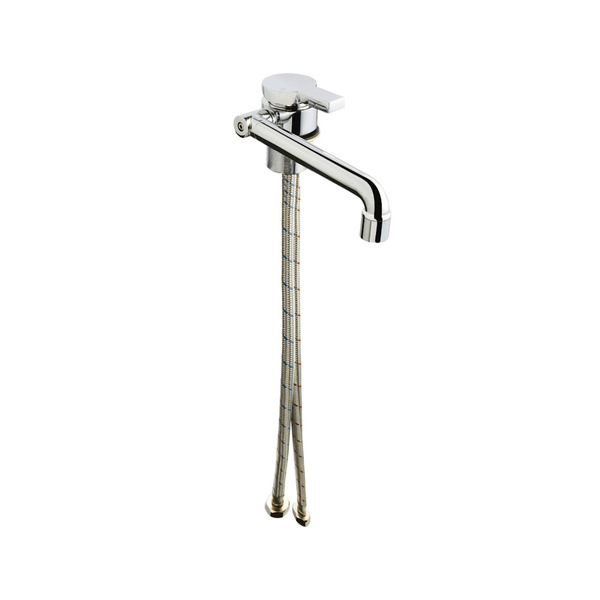 Dm-Wt02h Hot & Cold Fold Down Chrome Sink Tap With Mixer 