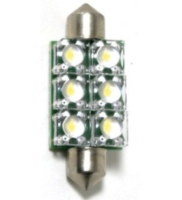 12v LED Warm White Festoon Bulb - 12x42mm - 70 Lumens