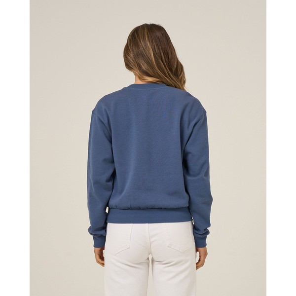 Fishing Club Crew Fleece - Vintage Indigo