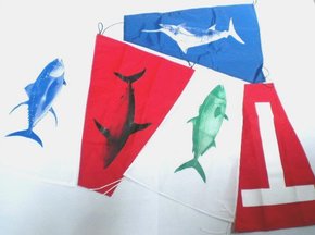 Game Fishing Catch Flag Set-5 flags