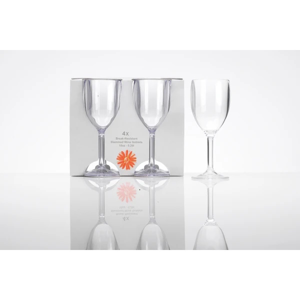 Flamefield Wine Goblet - Clear 4Pk