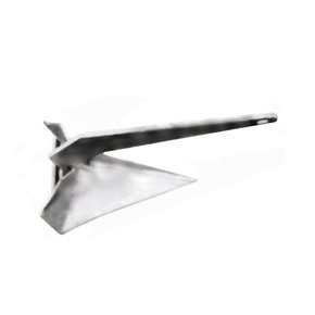 Galvanised Plough (Delta Type) Anchor 7.5kg / 17lb (Boats to 8.5m)