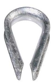Galvanised Thimble for Rope - 10mm