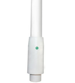 AW366V Fibreglass White Deck Mount VHF Aerial (antenna) Whip - 1.8mtr